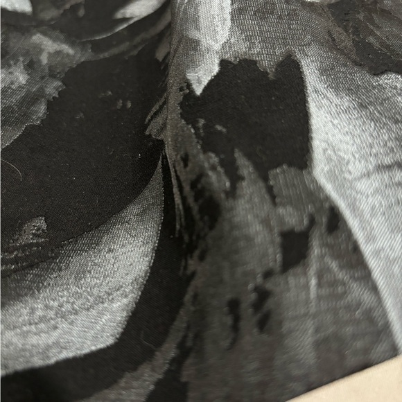 WHBM Strapless Feather Print black and white Dress size 4 - Picture 9 of 14